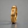 D Bague personnalisee homme anneau tungstene noir ruban mat brosse