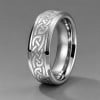 Bague homme anneau tungstene celtique personnalisable