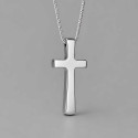 Pendentif homme croix tungstene finition polie