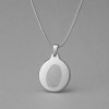 Collier pendentif personnalisable en carbure de tungstène poli miroir
