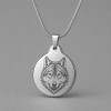 Collier pendentif personnalisable en carbure de tungstène poli miroir