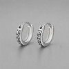 Boucles d'oreilles créoles en acier 316L motif celtique
