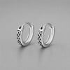Boucles d'oreilles créoles en acier 316L motif celtique