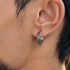 Boucles d'oreilles créoles en acier 316L motif celtique
