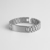 M Bracelet personnalise homme gourmette acier (Dupliqué)