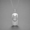 Pendentif plaque militaire Dog Tag en acier 316L avec fibre de carbone personnalisable
