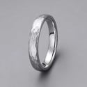 Modern Union – Customizable Hammered Tungsten Wedding Ring