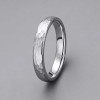 6mm Bague mariage homme tungstene martelee personnalisable