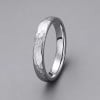 6mm Bague mariage homme tungstene martelee personnalisable