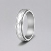 N Bague anneau tournant antistress acier facetté