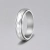 N Bague anneau tournant antistress acier facetté