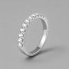 Anillo de compromiso personalizable en plata 925 con circonitas