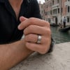 Bague alliance en carbure de tungstène et bois massif – Élégance naturelle