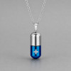 M Pendentif personnalise homme collier Acier capsule ecrin croix a graver personnaliser