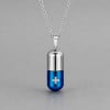 B Pendentif personnalise homme collier Acier capsule ecrin croix a graver personnaliser