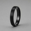 6mm Bague mariage ceramique dome brosse personnalisable