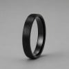 4mm Bague mariage ceramique dome brosse personnalisable