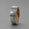 Bague Alliance Tungstène & Bois d'Olivier massif 8 mm