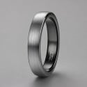 Bague personnalisee dome brosse tungstene alliance