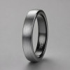 4mm Bague personnalisee dome brosse tungstene alliance