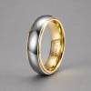 6mm Bague de mariage personnalisee alliance tungstene polie miroir