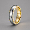 4mm Bague de mariage personnalisee alliance tungstene polie miroir