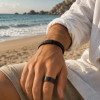 Anillo de boda en fibra de carbono y madera maciza – Elegancia natural y contemporánea (Dupliqué)
