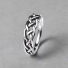 Bague argent ouvert celtique