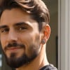 Boucles d'oreilles clous etoile de david argent