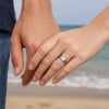 Bague mariage tungstene brossé personnalisable