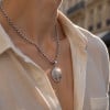 Pendentif argent 925 rond arbre de vie medaillon celtique
