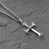 Pendentif homme croix oeil de la providence argent massif