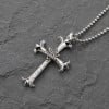 Pendentif homme croix oeil de la providence argent massif