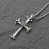 Pendentif homme croix oeil de la providence argent massif