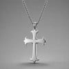 Pendentif homme croix oeil de la providence argent massif