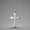Pendentif homme croix oeil de la providence argent massif