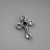 Pendentif homme argent massif croix celtique avec zirconium