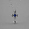 Pendentif homme argent massif croix celtique avec zirconium
