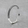 Bracelet argent massif jonc viking celtique torsade homme femme