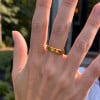 4mm Bague mariage tungstene plaque or alliance personnalisee