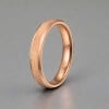 Alliance homme femme en carbure de tungstène or rose – 4 mm