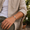 Bracelet personnalise femme acier chaine plaque or personnalisable