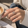 Bague ouverte argent infini