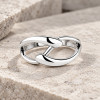 Bague ouverte argent infini