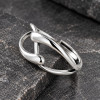 Bague ouverte argent infini