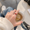 Bague argent celtique onyx rouge