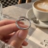 Bague argent ouvert jonc torsadé