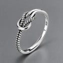 Bague ouverte argent noeud celtique