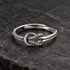 Bague ouverte argent noeud celtique