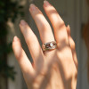 Bague argent ouverte oeil de dieu zirconium